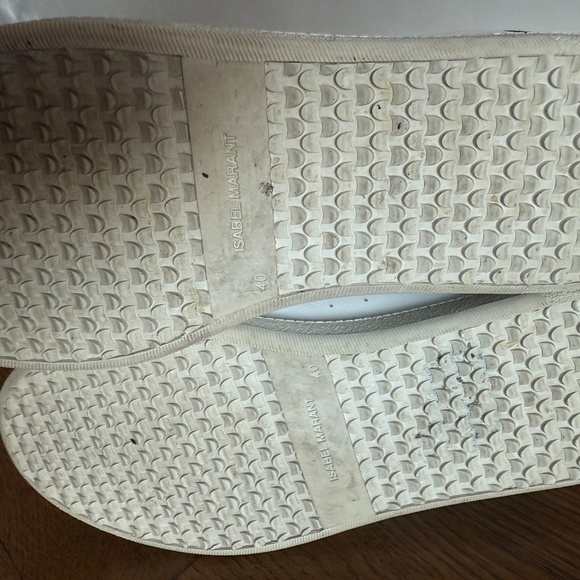 ISABEL MARANT BETH LEATHER TRAINERS - Picture 6 of 6